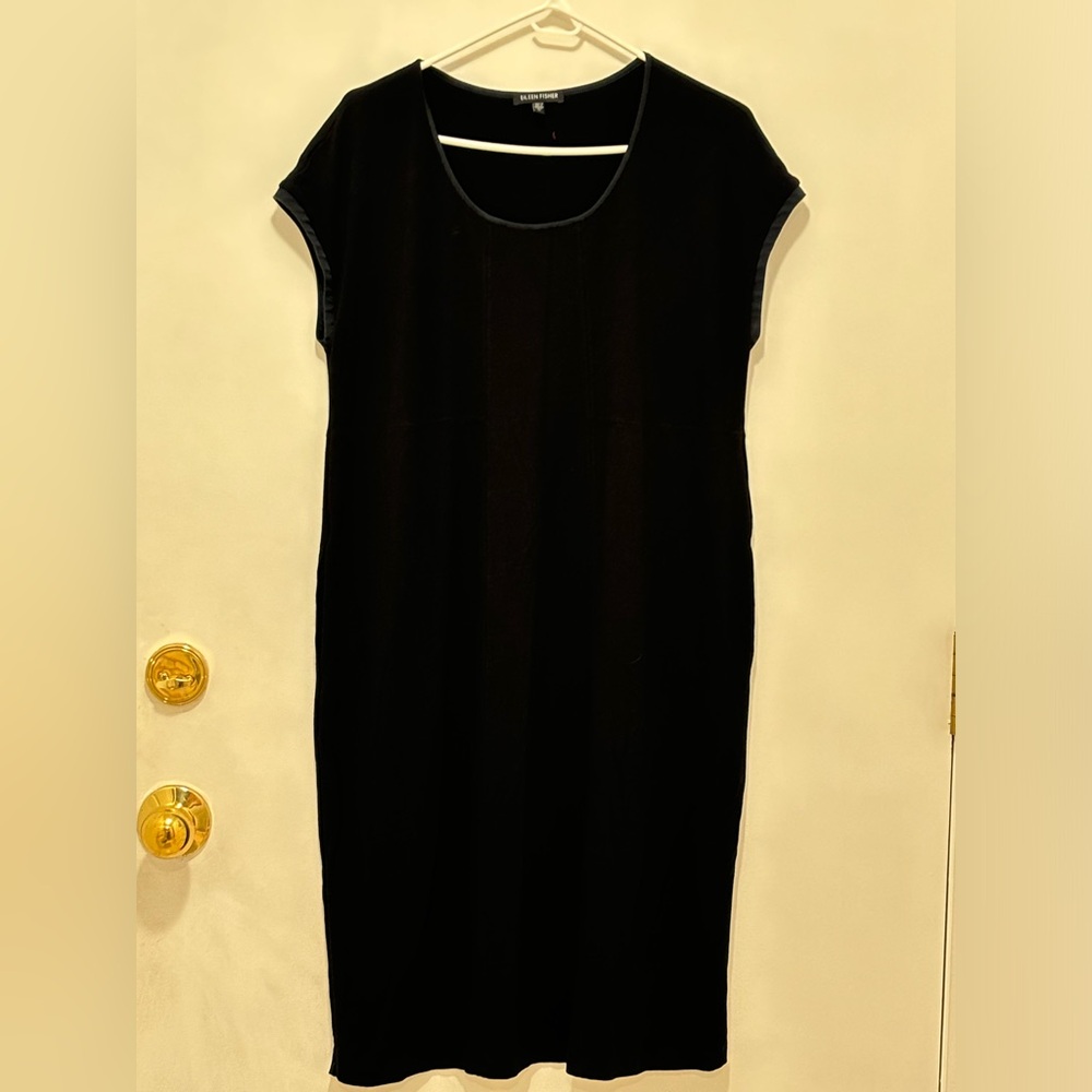Eileen Fisher Black Shirt/Shift Dress. Size M